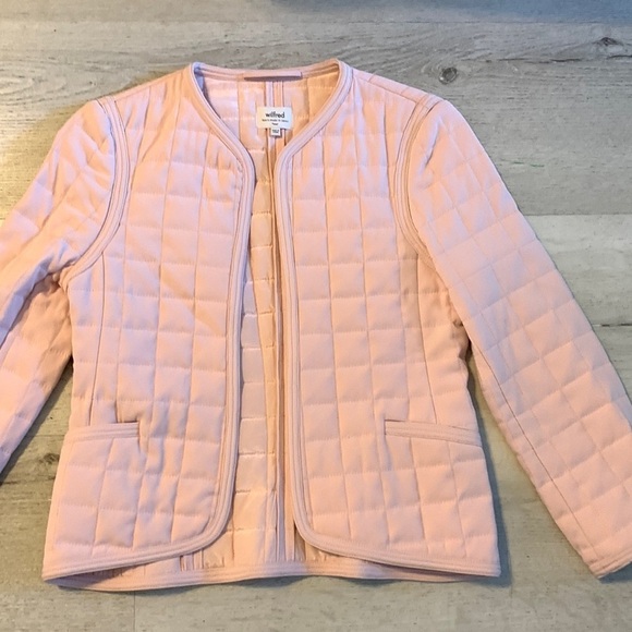 Wilfred Quilted open Jacket blazer, light Pink, Size S pocket’s slightly cropped - Picture 3 of 15
